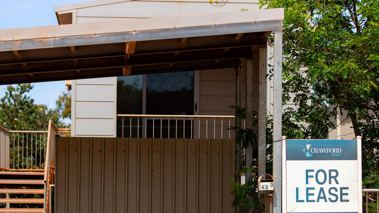 A ‘For Lease’ in Port Hedland, WA. Picture: Ian Waldie/Bloomberg via Getty Images