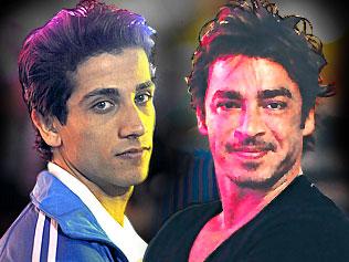 Face to face ... Firass Dirani and John Ibrahim.