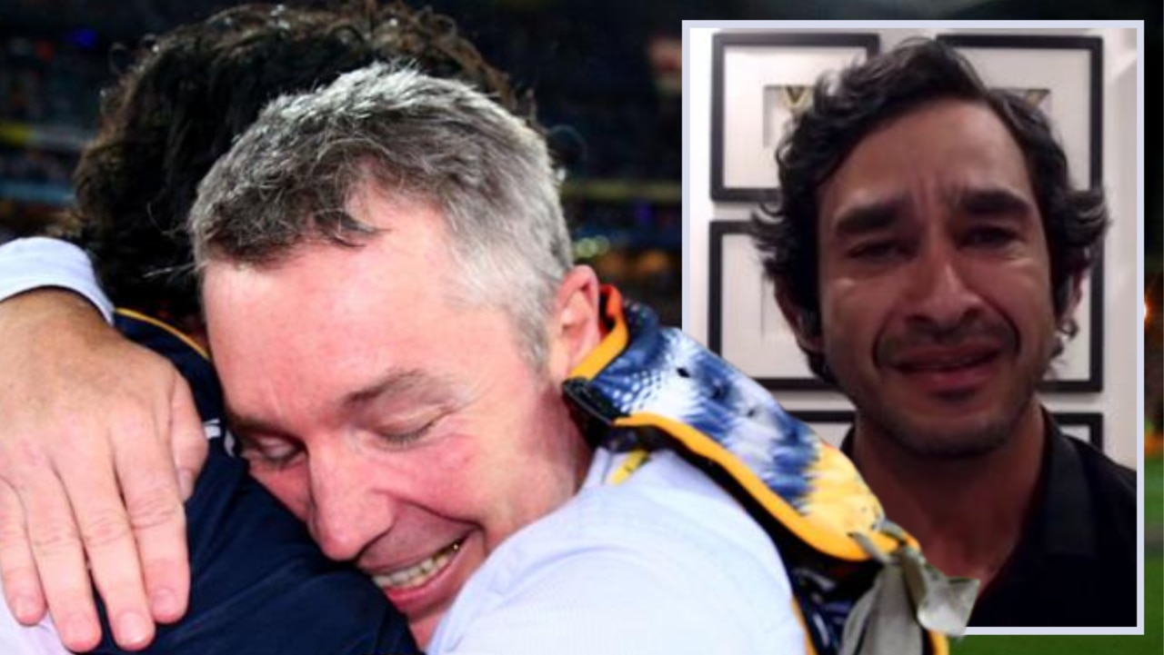 North Queensland legend Johnathan Thurston was moved to tears when speaking about his premiership coach Paul Green.