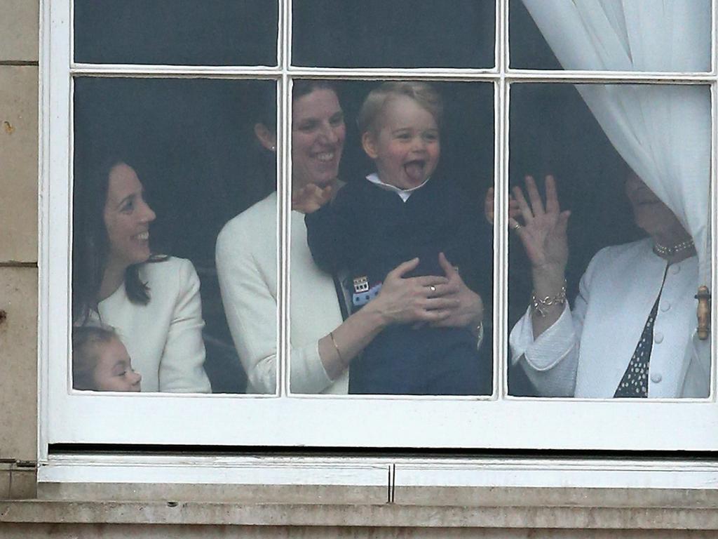 Royal nanny Maria Borrallo with Prince George. Picture: Chris Jackson/Getty Images