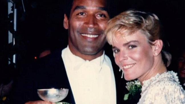 OJ Simpson with Nicole Brown.