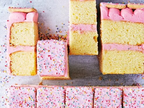 Fairy bread biscuit cake.