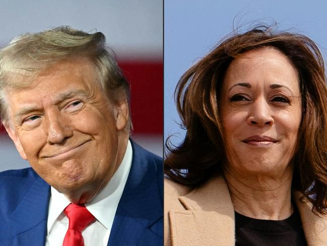 (FILES) (COMBO) This combination of pictures created on September 6, 2024 shows former US President and Republican presidential candidate Donald Trump (L) in Harrisburg, Pennsylvania, on September 4, 2024 and US Vice President and Democratic presidential candidate Kamala Harris in Maryland on September 4, 2024. Kamala Harris and Donald Trump are entering the final one-month sprint to the most dramatic US presidential election in modern history, with both candidates warning the fate of a divided nation hangs on a result that is still too close to call. (Photo by Mandel NGAN and Erin SCHAFF / various sources / AFP)