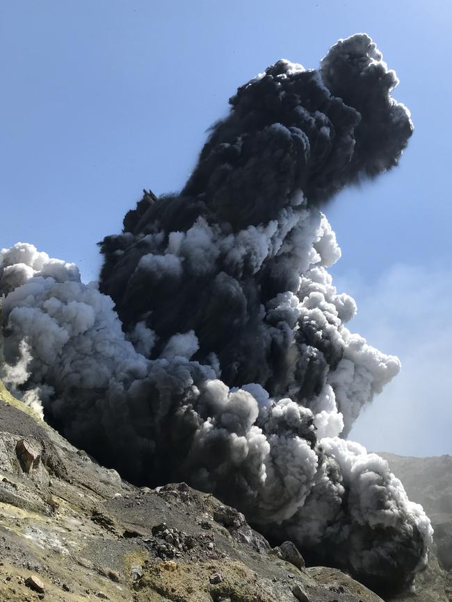 White Island erupted on December 9 2019. Picture: Supplied.