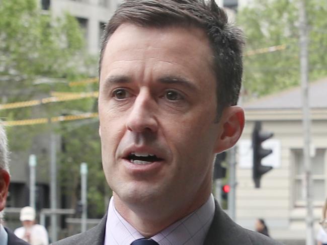 MELBOURNE, AUSTRALIA- NewsWire Photos OCTOBER 1, 2024: Former Liberal Party member, Matthew Bach, arrives at the Federal court for a case with Victorian Opposition leader John Pesutto against former Liberal Party member Moira Deeming. Picture:  NewsWire/ David Crosling