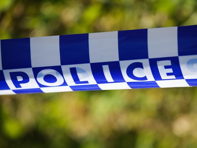 SYDNEY, AUSTRALIA - Newswire Photos - MAY 23 2023: A  general stock view of Police tape on a crime scene in Sydney.  Picture : NCA Newswire / Gaye Gerard