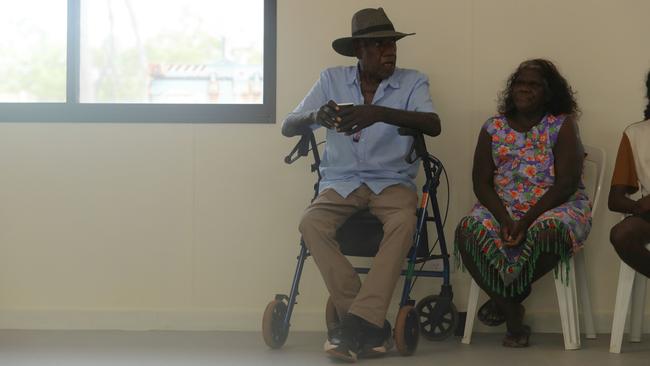 Anindilyakwa Land Council chair Tony Wurramarrba during the site tour of the Anindilyakwa Healing Centre, Groote Eylandt on Friday February 2. Picture: Zizi Averill