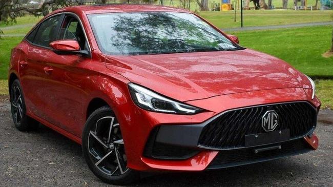 A red MG sedan not dissimilar to the car stolen from an over-55s unit complex at Berkeley Vale and driven by Cherine Wilson during a pursuit with police. (Picture: file)