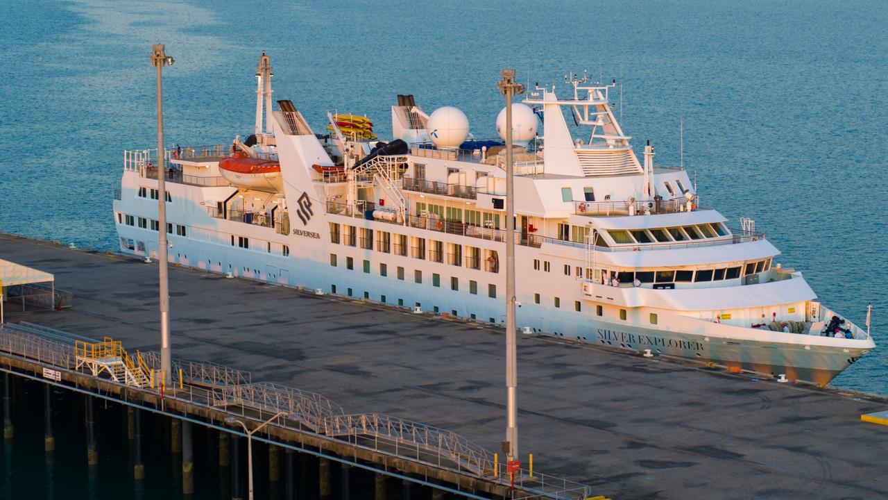 Silver Explorer docked in Darwin in 2022. Photo: Supplied