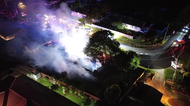 A house fire at Eagleby on January 27, 2025.Picture: Nicholas Roccisano