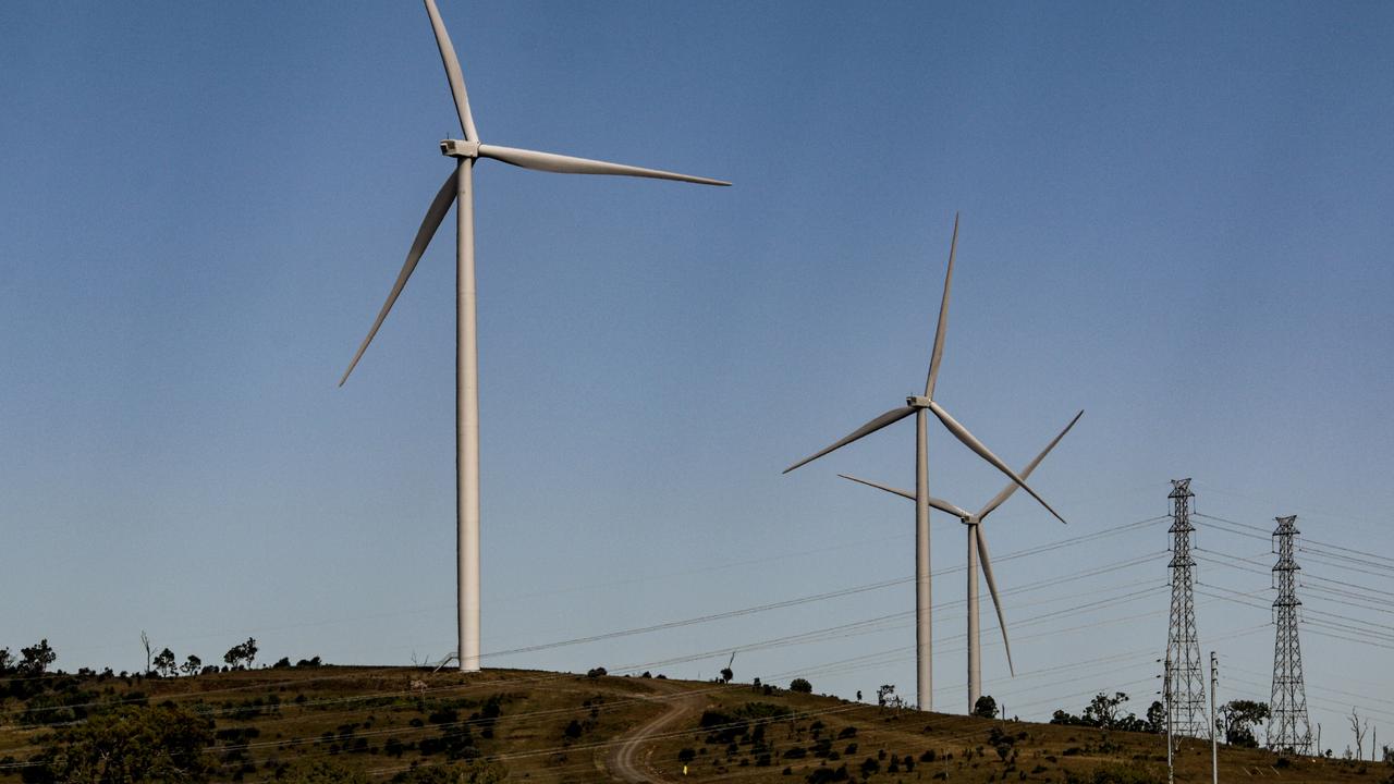 Wind turbines are becoming a more common sight across the South Burnett. Picture: Dominic Elsome