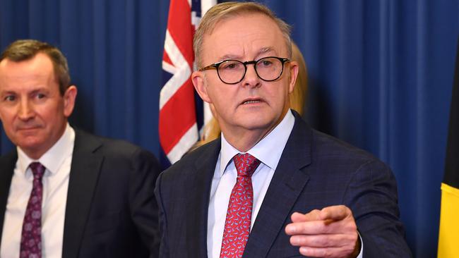 Prime Minister Anthony Albanese after the national cabinet meeting. Picture: NCA NewsWire/John Gass