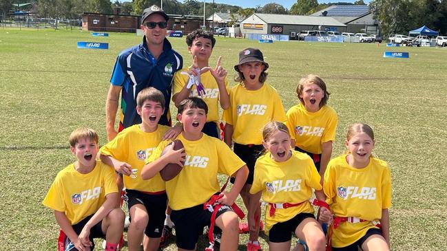 Ormeau Primary School at the southeast Queensland flag football championships 2024. Picture: Supplied.