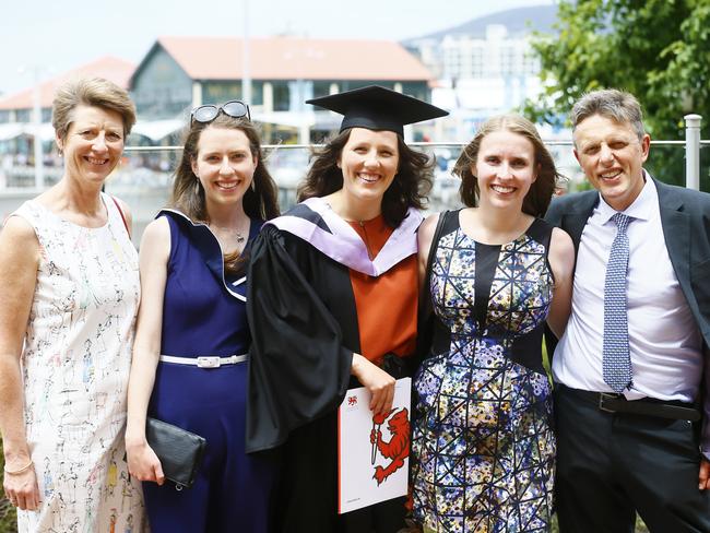 UTAS (University of Tasmania) held it's graduation ceremony at Hotel Grand Chancellor this afternoon. Picture: MATT THOMPSON