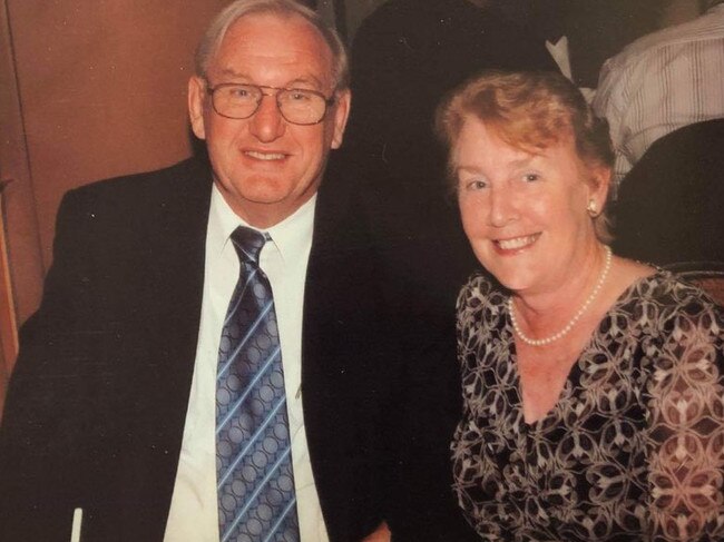 Des Williams with his wife Bev. Picture: Supplied