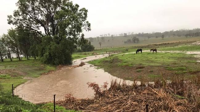 Muswellbrook after heavy rainfall.