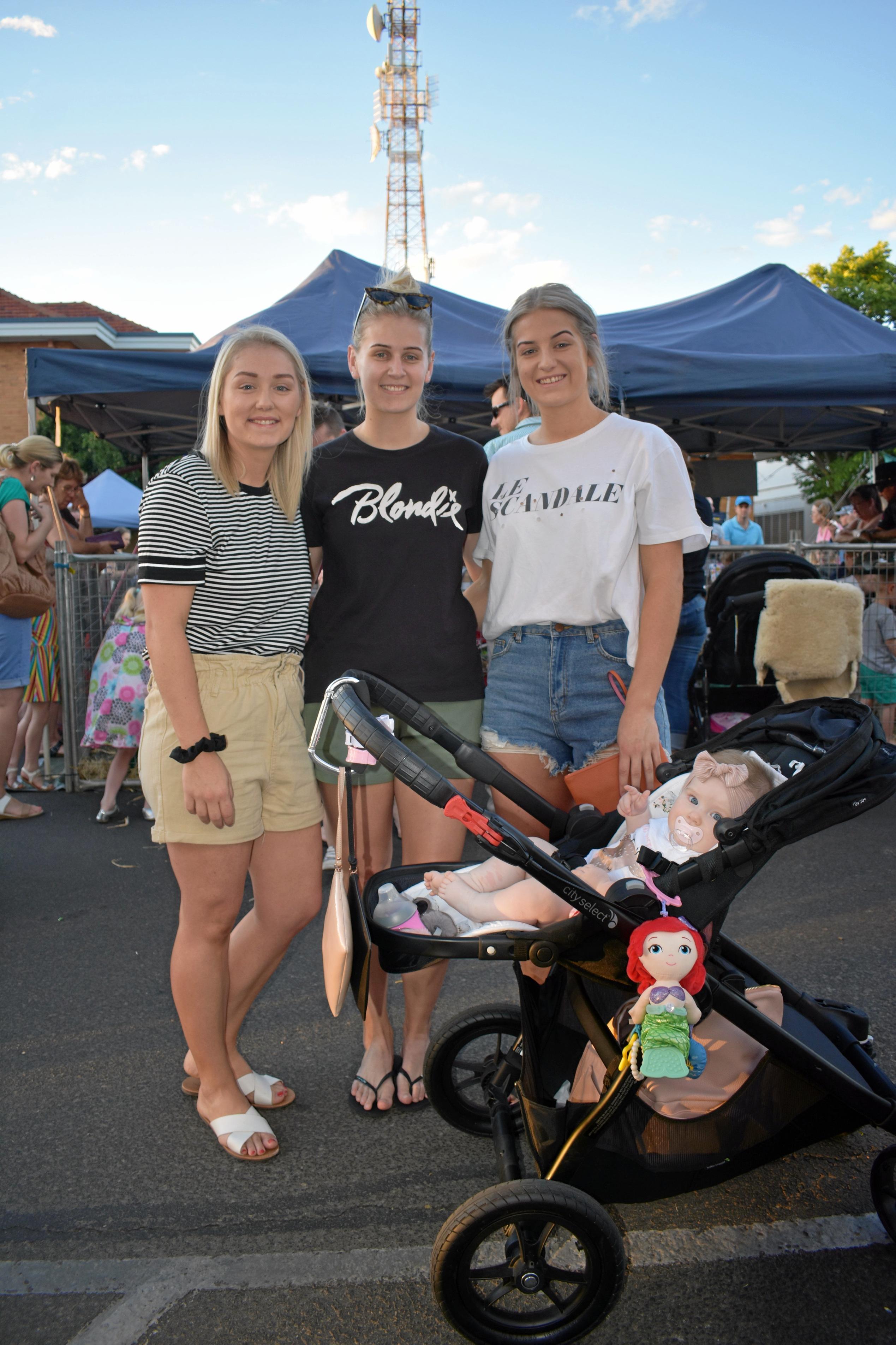 Lacey Graham, Sharnee Turner, Skye Turner, Scout Graham. Picture: Ebony Graveur