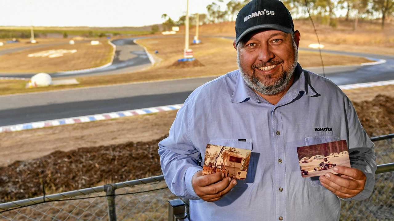 RACING THROUGH: Gladstone Kart Club president Greg Smith is celebrating the club's 40th anniversary. Picture: Matt Taylor GLA020819KART