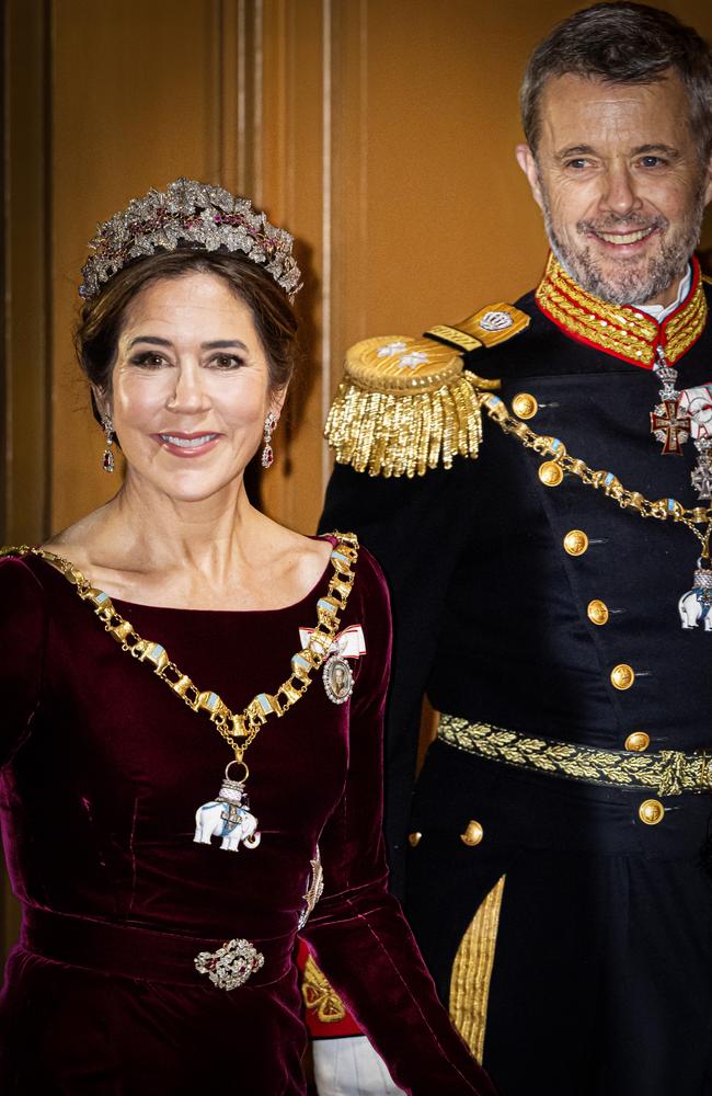 Crown Princess Mary and Crown Prince Frederik arrive at Amalienborg Palace. Picture: Getty Images