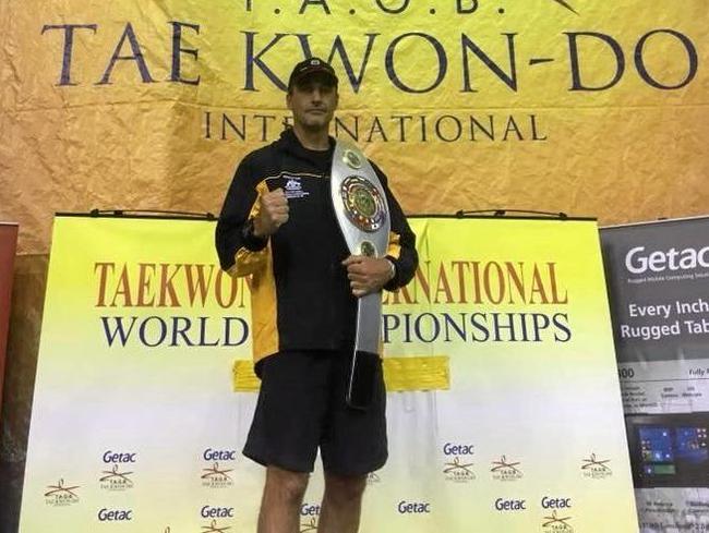 CHAMP: Brian Reardon has claimed another world taekwondo title. Picture: Contributed