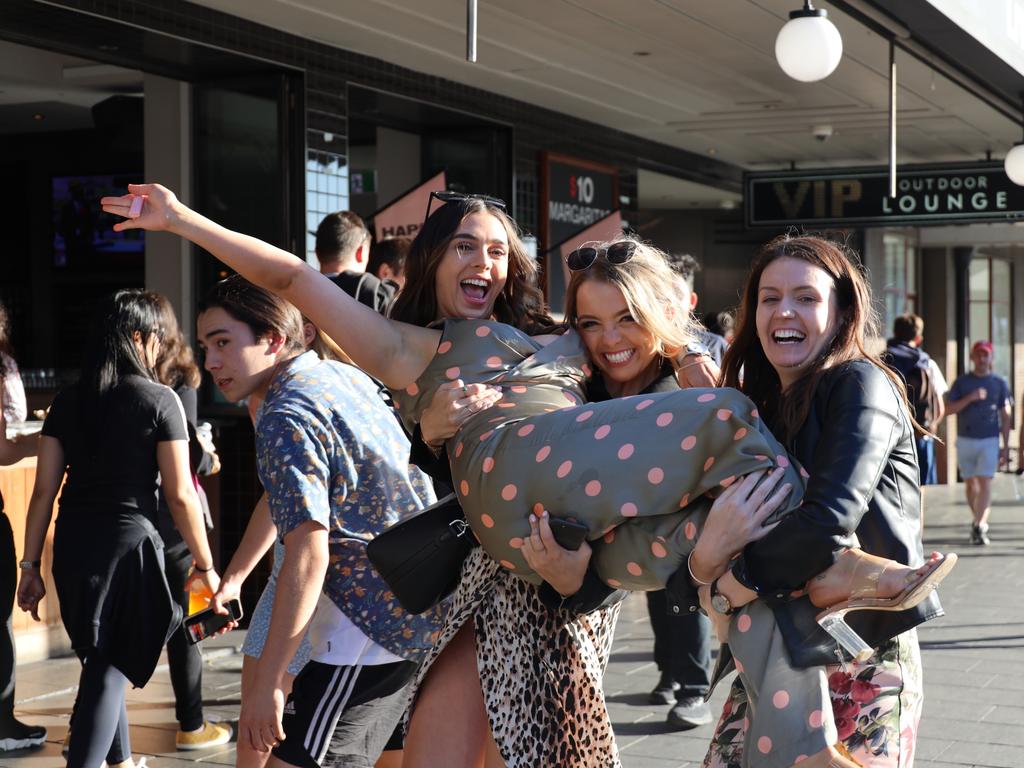 Punters out and about for Melbourne Cup day in Sydney’s Newtown.