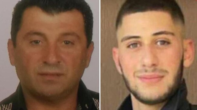 Ali Hamzeh’s father Toufik (left) and brother Salim (right) were both gunned down in their family’s Guildford driveway in October 2021.