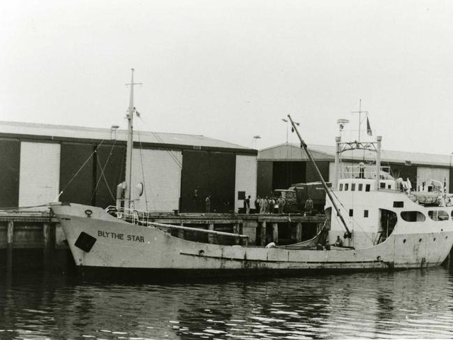 A historic image of the MV Blythe Star. Picture: Supplied/CSIRO