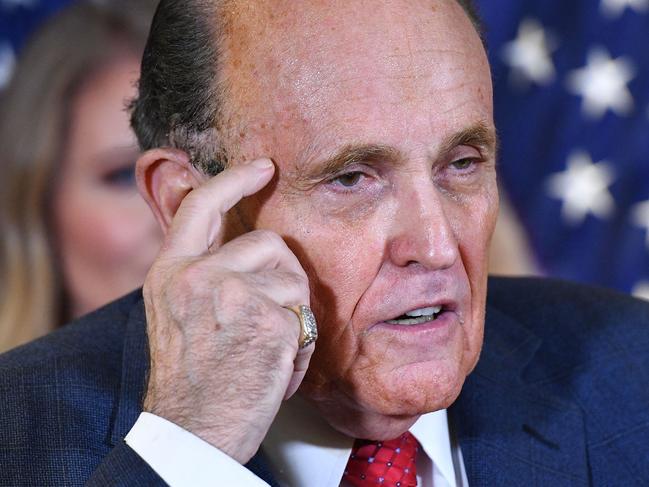 Former Trump personal lawyer Rudy Giuliani pictured in Washington. Picture: AFP