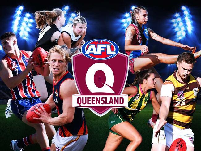 Artwork by Katie Grech. QAFL and QAFLW coaches nominate greatest in the air