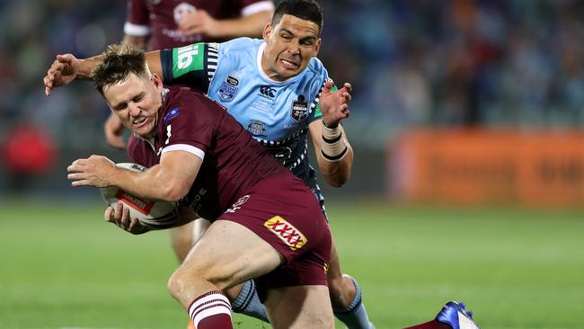 AJ Brimson has been ruled out for the Maroons Picture: Getty Images