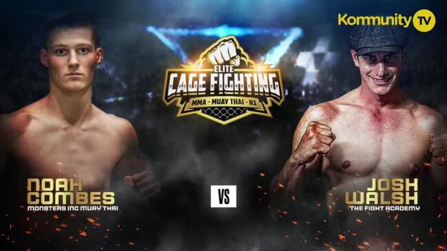 Replay: Noah Combes v Josh Walsh (68kg) - Elite Cage Fighting