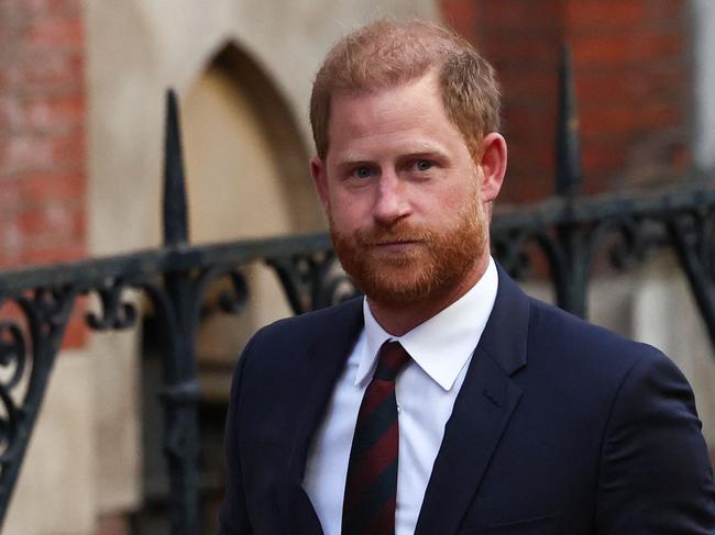 Britain's Prince Harry, Duke of Sussex departs the the Royal Courts of Justice, Britain's High Court, in central London, on April 9, 2025 following the second day of his appeal hearing to over the downgrading of his personal security during visits in Britain. Prince Harry's lawyer outlined in court threats made against him, including calls for his murder, as King Charles's youngest son appealed on April 8, 2025 against an 