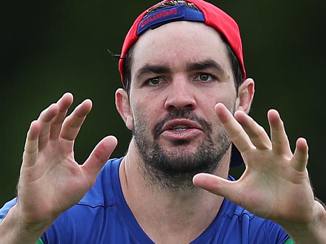 New recruit Aidan Guerra during Newcastle Knights training in Mayfield. Picture. Phil Hillyard