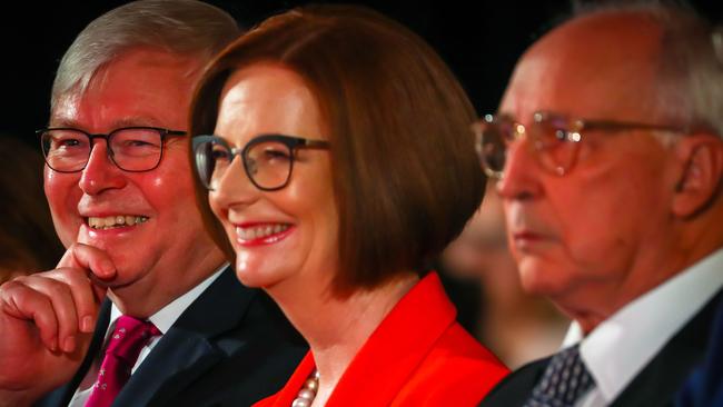 Kevin Rudd, Julia Gillard and Paul Keating.