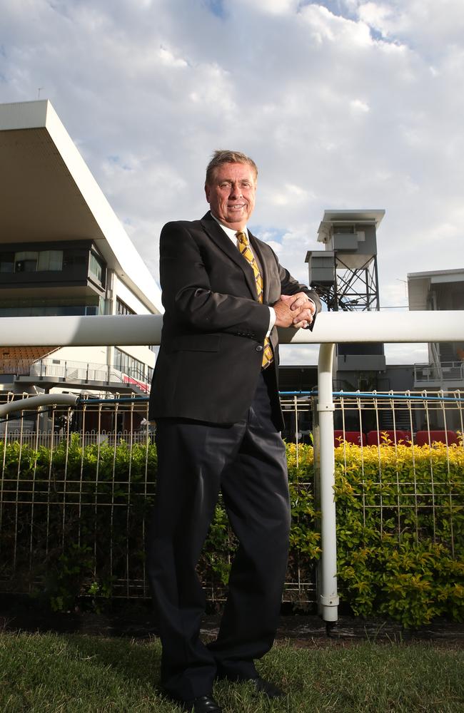 Alan Thomas before signing off on his 44-year career as a race caller in December. Picture: Ric Frearson