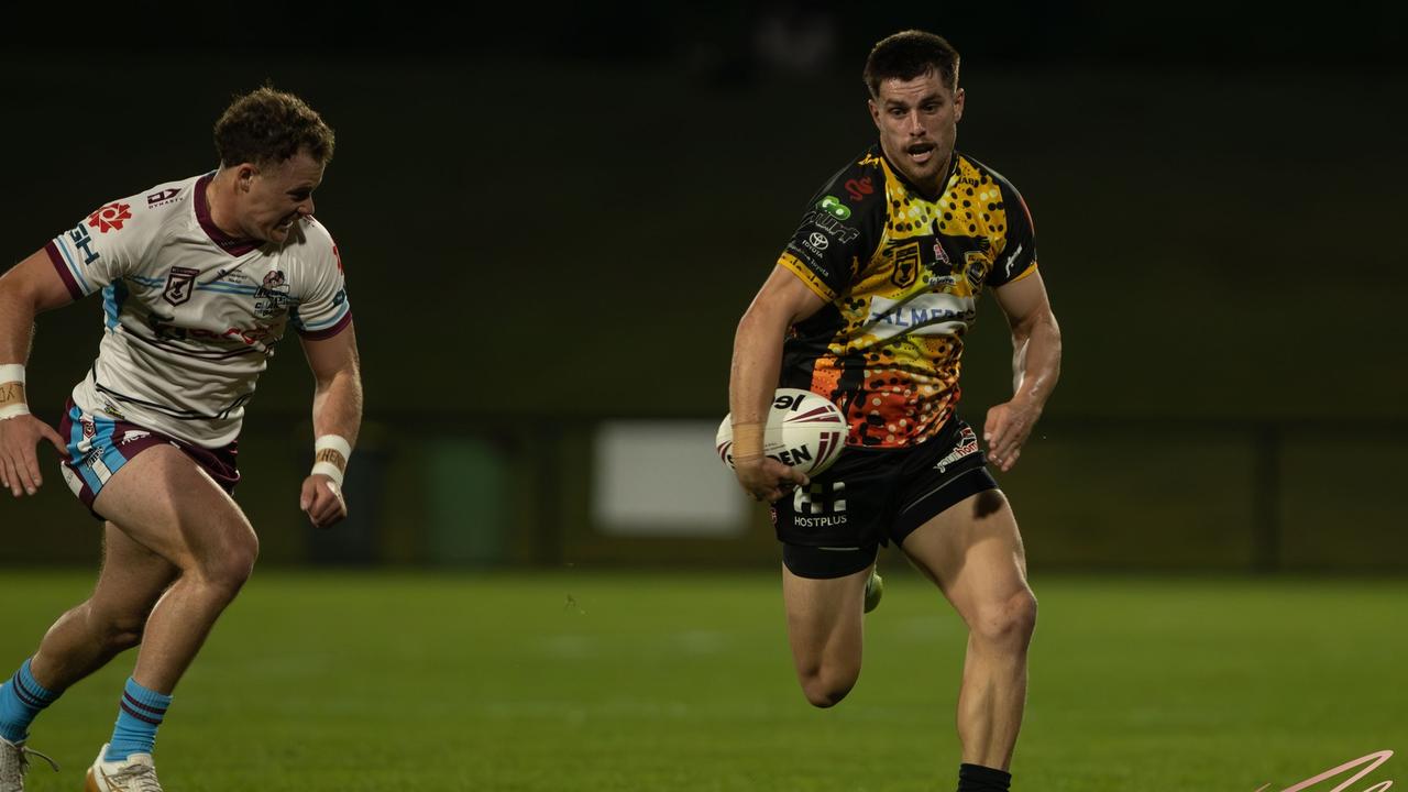 Sunshine Coast Falcons player Scott Galeano in action. Picture: Nicola Anne Photography