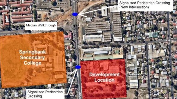 Proposed retail hub for former TAFE site at Panorama. Picture: Evo Arc