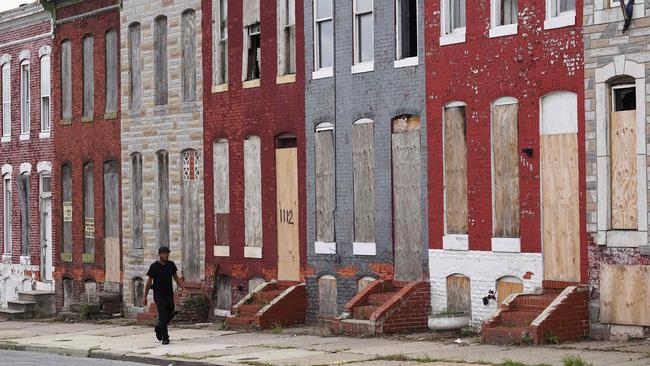 There are fears Australian communities are unprepared for an opioid epidemic like what has been seen in US cities like Baltimore (pictured). Picture: AFP