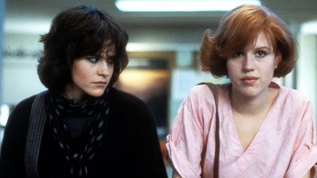 Molly Ringwald (right) is known for starring in hits such as The Breakfast Club with Ally Sheedy.