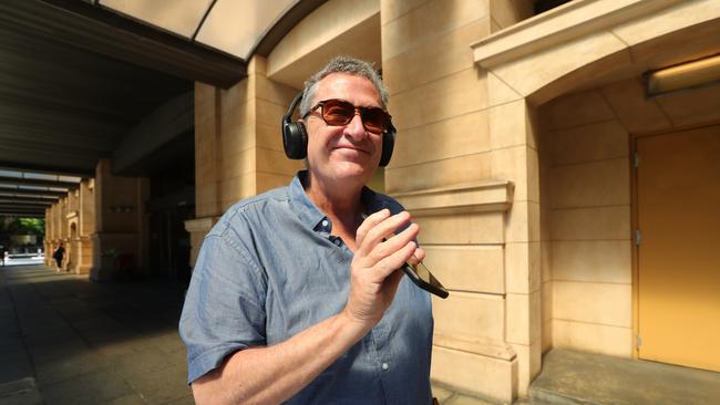 Ex-Winemaker Andrew Garrett leaves the District Court in Adelaide in November 2020. Picture: Tait Schmaal.