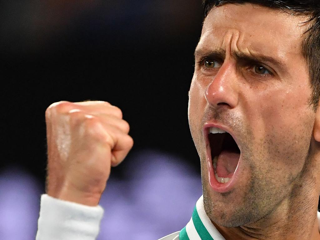 Serbia's Novak Djokovic is in immigration detention after his visa was abruptly cancelled before he was due to play in the Australian Open. Picture: Paul Crock / AFP