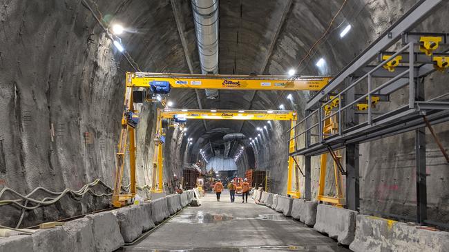 Work at the Metro Tunnel and other major infrastructure projects may be impacted by coronavirus. Picture: Kieran Rooney