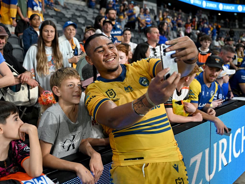 Rising Parramatta forward Sam Tuivaiti.