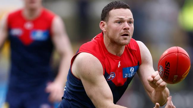 McGuane says Melbourne defenders of the likes of Steven May will benefit from more continuity playing together. Picture: Getty Images