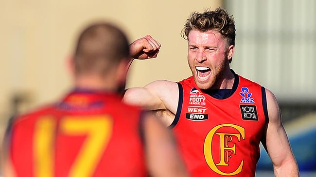 Daniel Blythe and Flinders Park were on top form against CBC OC. Picture: AAP/Mark Brake