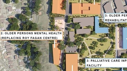 New Mental Health and Subacute / Community Care Zones for the proposed St Johns Park Health and Wellbeing Precinct in New Town. The plans include an older persons mental health facility to replace the Roy Fagan centre.