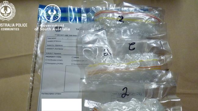 The drugs found during the property raids last year. Picture: SA Police