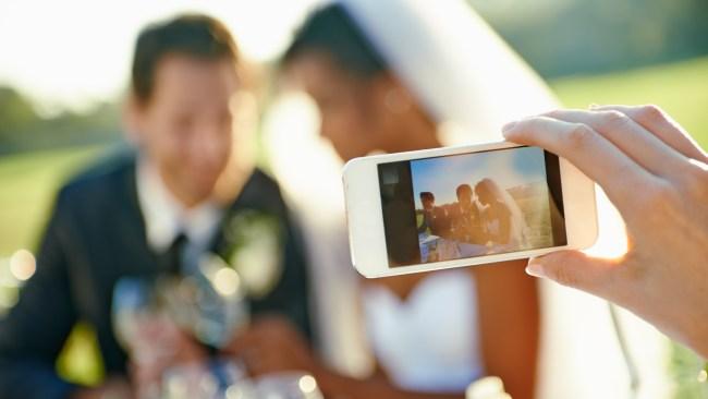 Don't pull your phone out during the ceremony. Photo: iStock