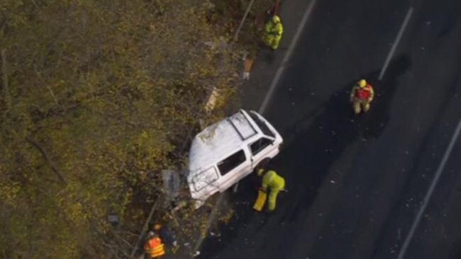 A woman has died and a woman is battling life-threatening injuries after a multi-vehicle crash in regional Victoria. Picture: Supplied