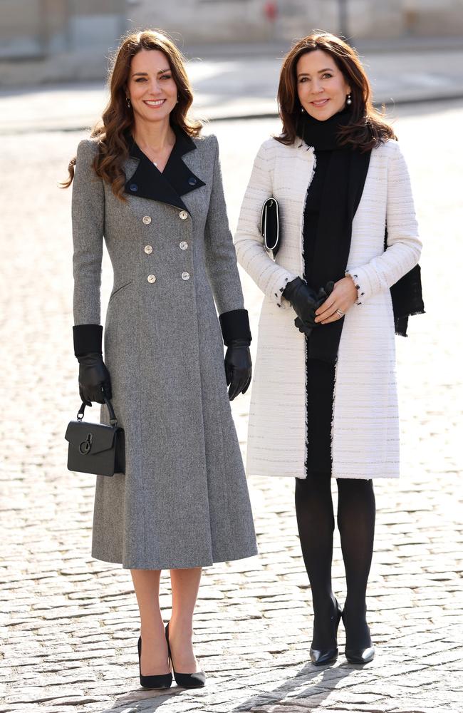 Catherine, Duchess of Cambridge and Mary, Crown Princess of Denmark attend Christian IX's Palace. Picture: Chris Jackson/Getty Images